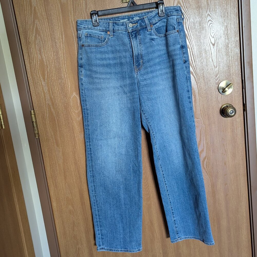 Old Navy High Rise Denim Blue Jeans, 12